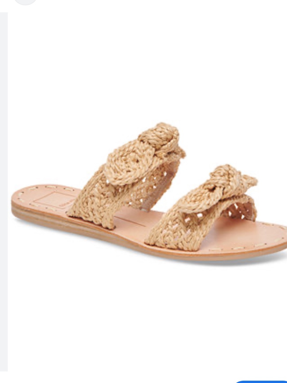 Dolce vita Woven straps topped in tidy bows brings fun texture to warm-weather